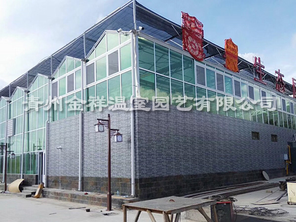 山東煙臺生態(tài)園酒店溫室